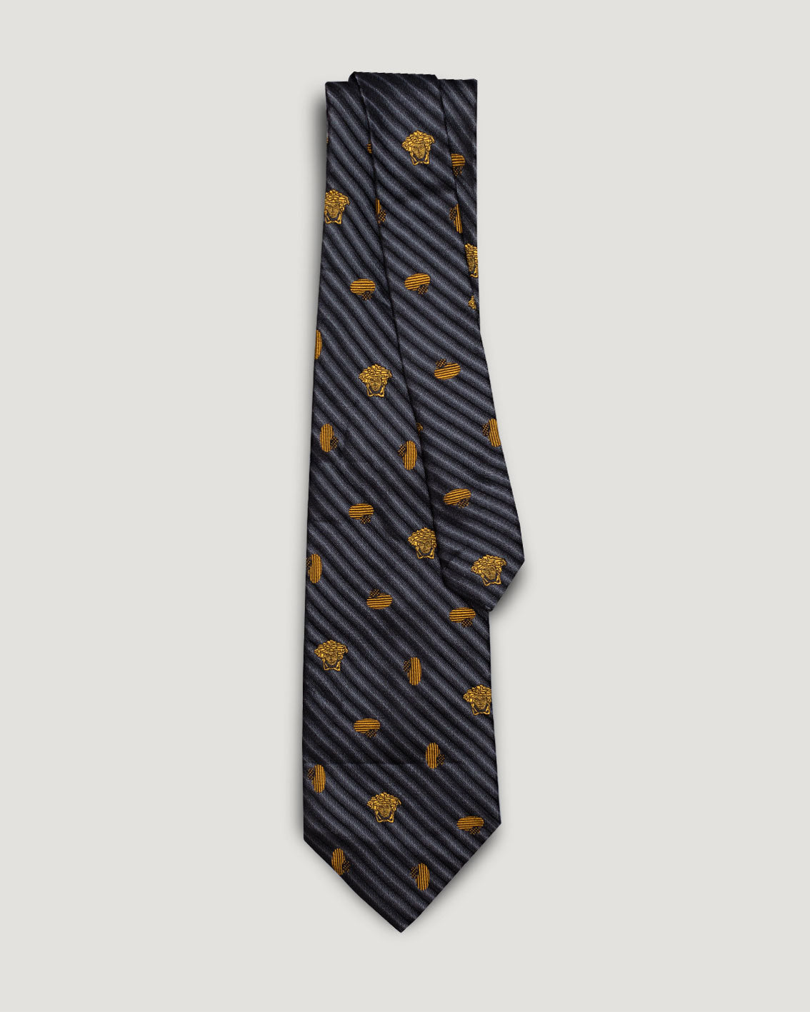 Versace medusa vintage silk tie