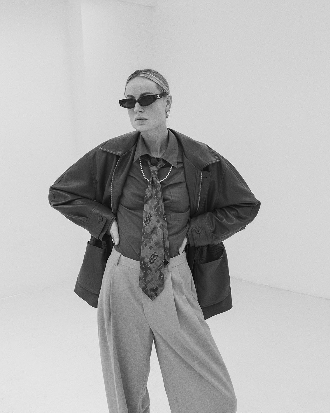 Fendi art vintage silk tie