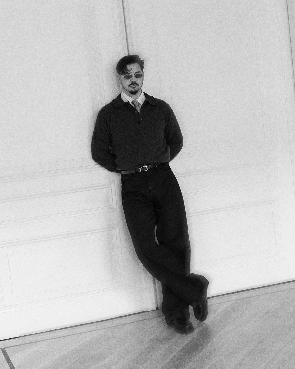 Gabriele yellow medallion silk tie