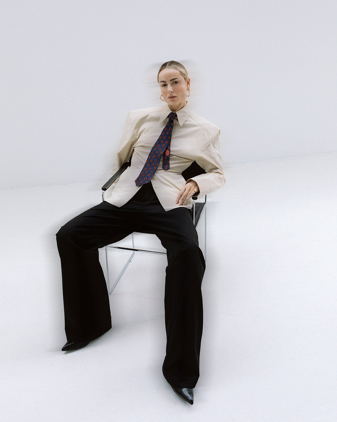 Dior floral vintage silk tie