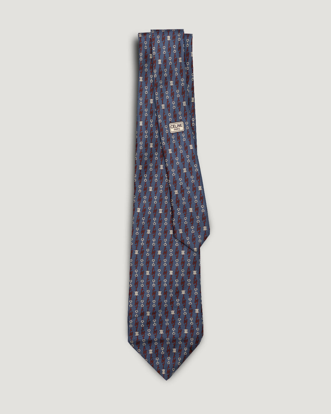 Céline triomphe vintage silk tie