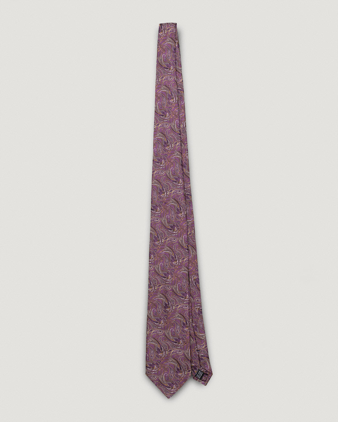 Corrado purple paisley silk tie