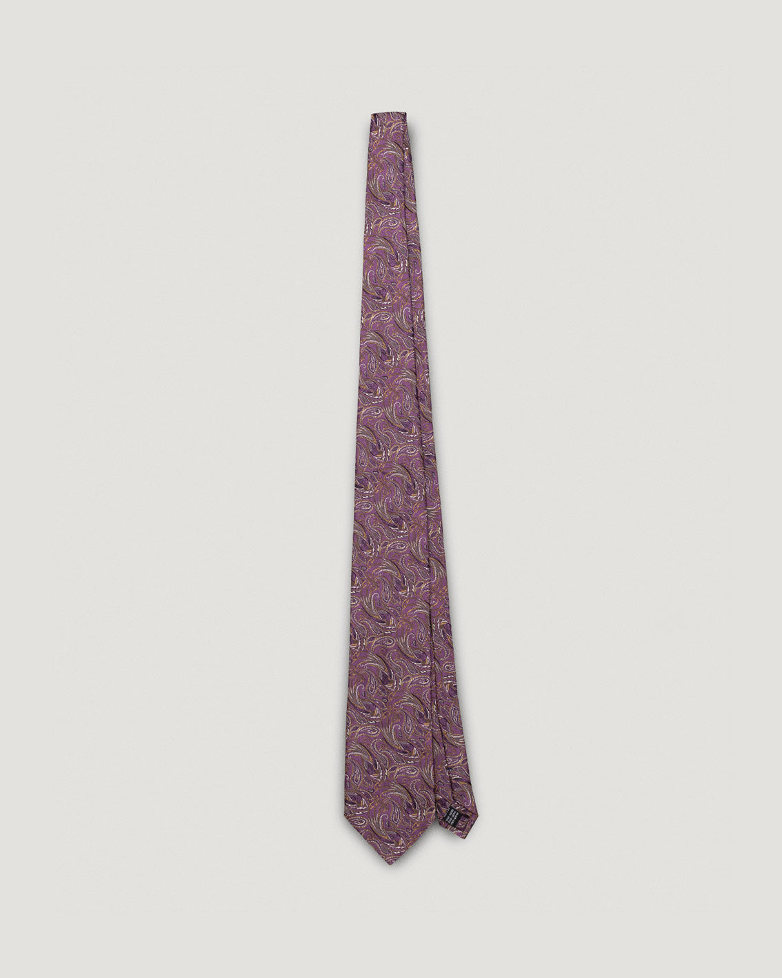 Corrado purple paisley silk tie