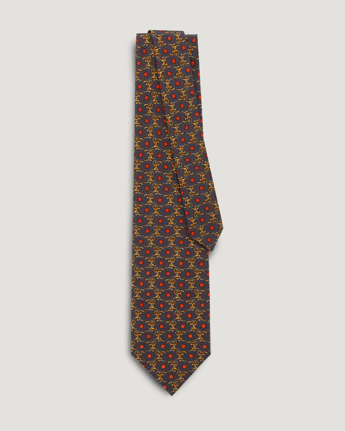 Dior pattern vintage silk tie