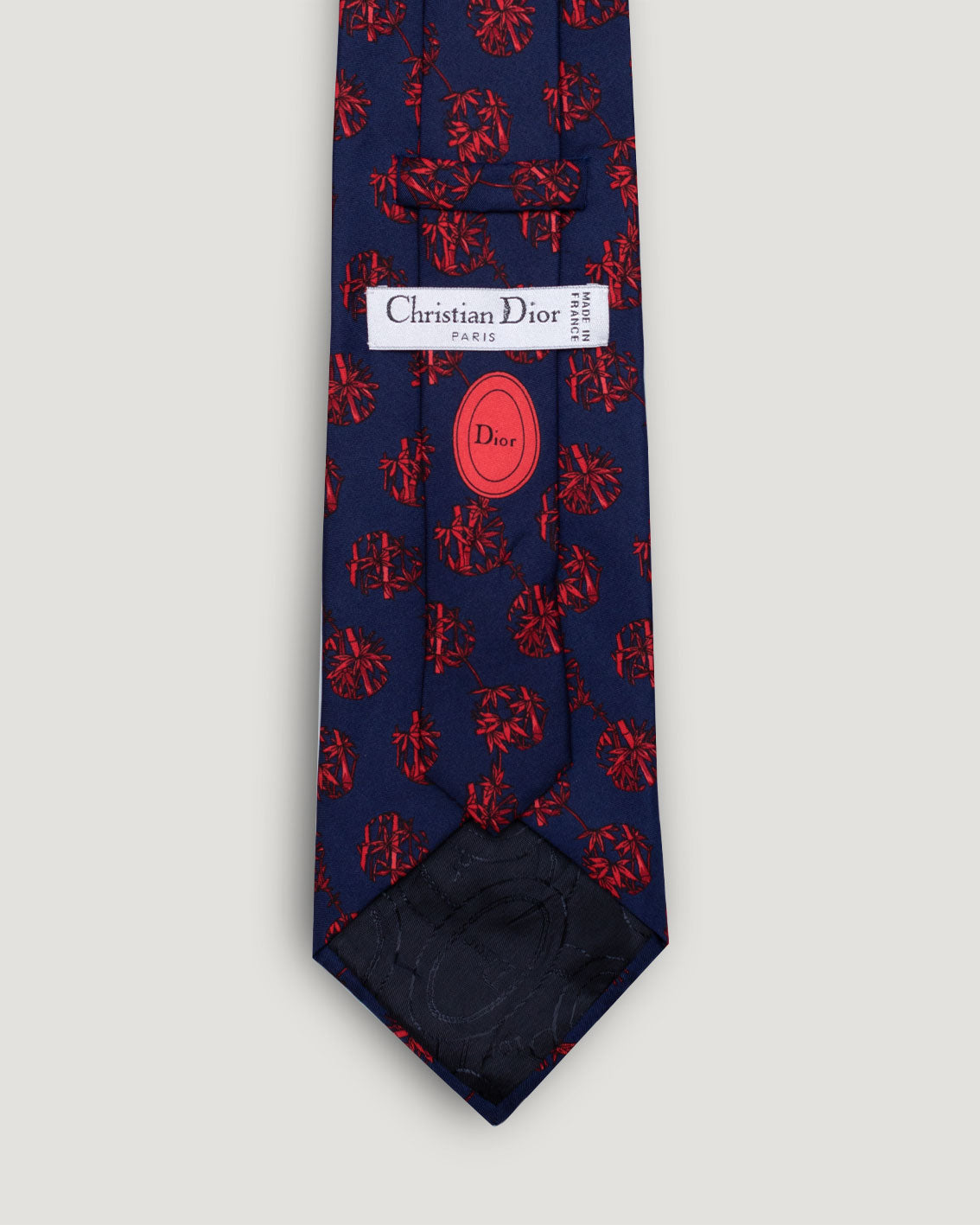 Dior floral vintage silk tie