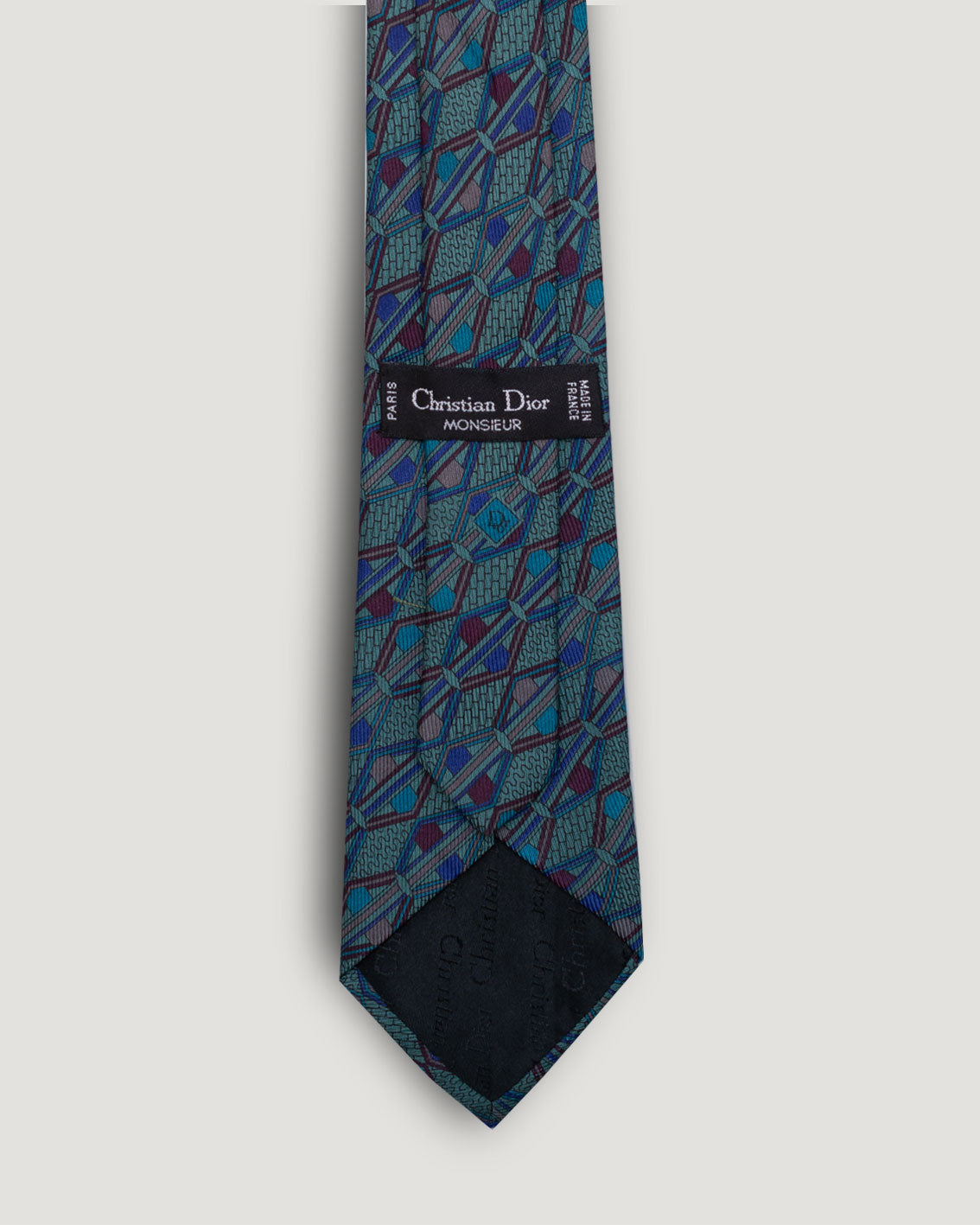 Vintage Dior geometric tie