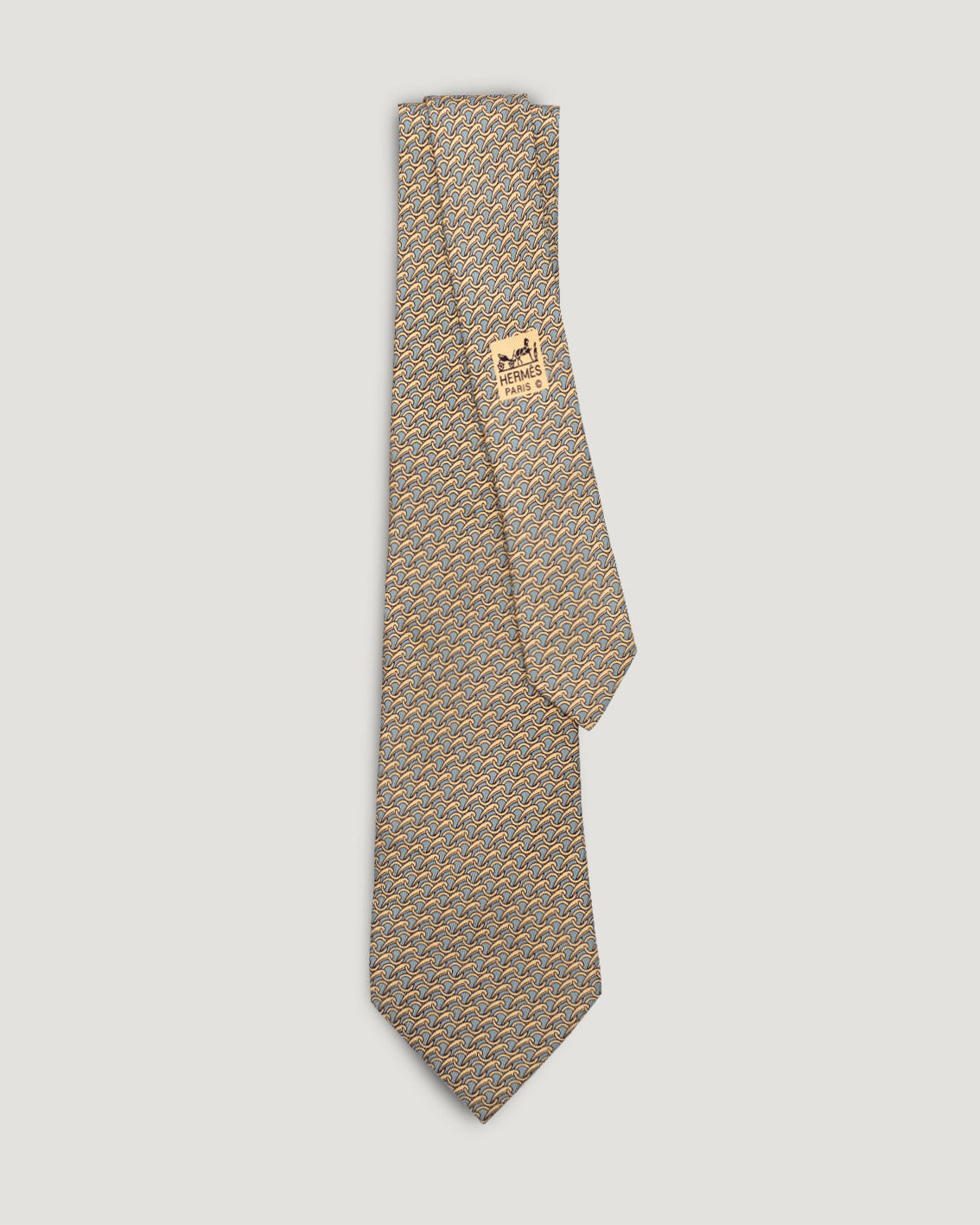 Hermès equestrian vintage silk tie