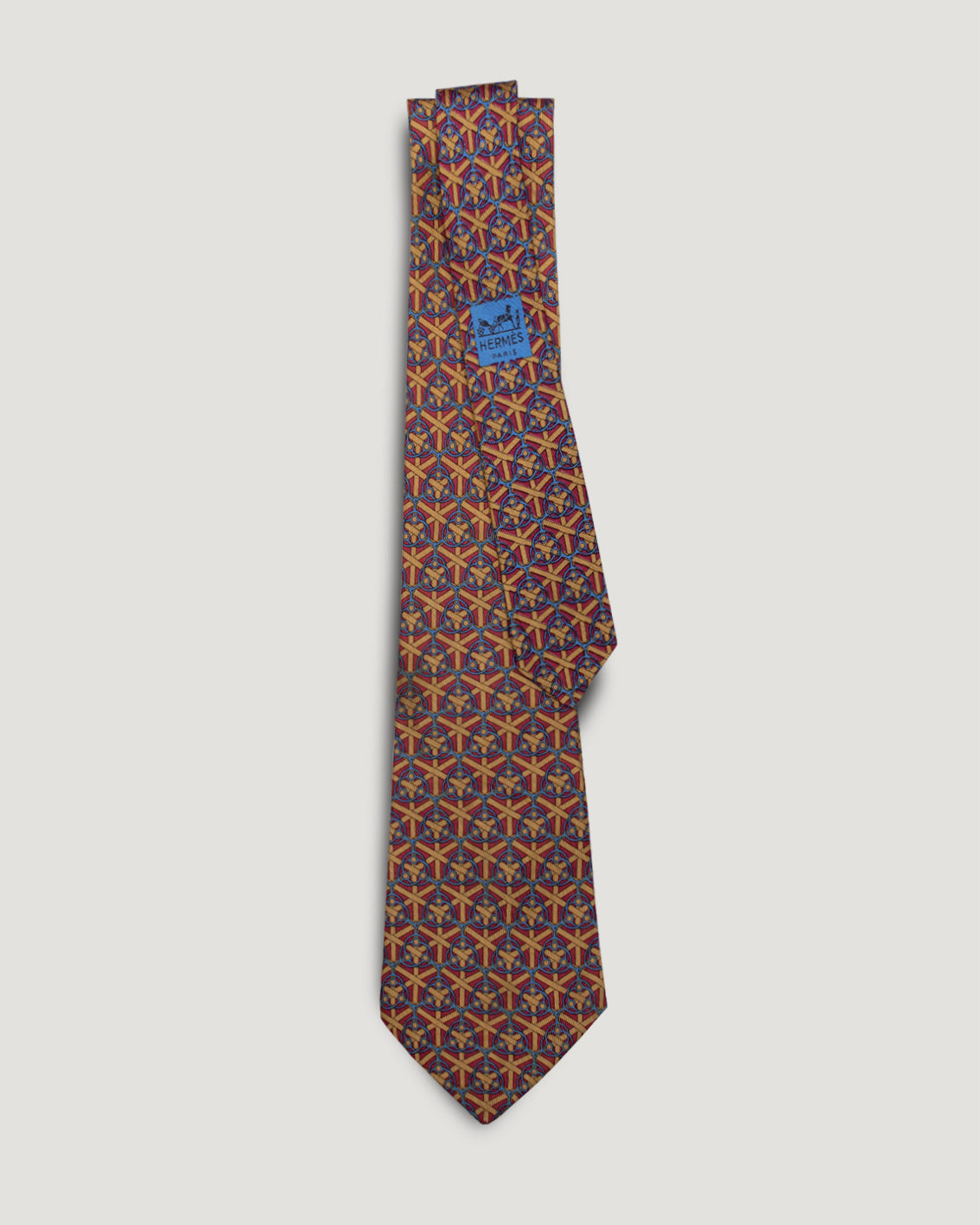 Hermès graphic vintage silk tie