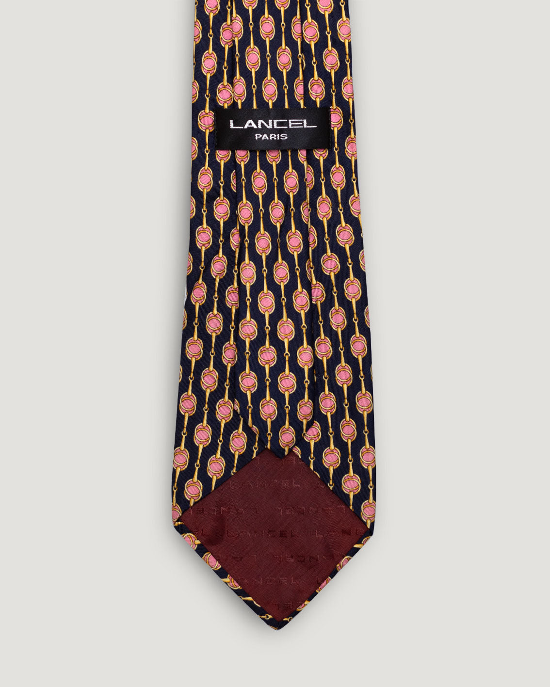 Lancel geometric II vintage silk tie
