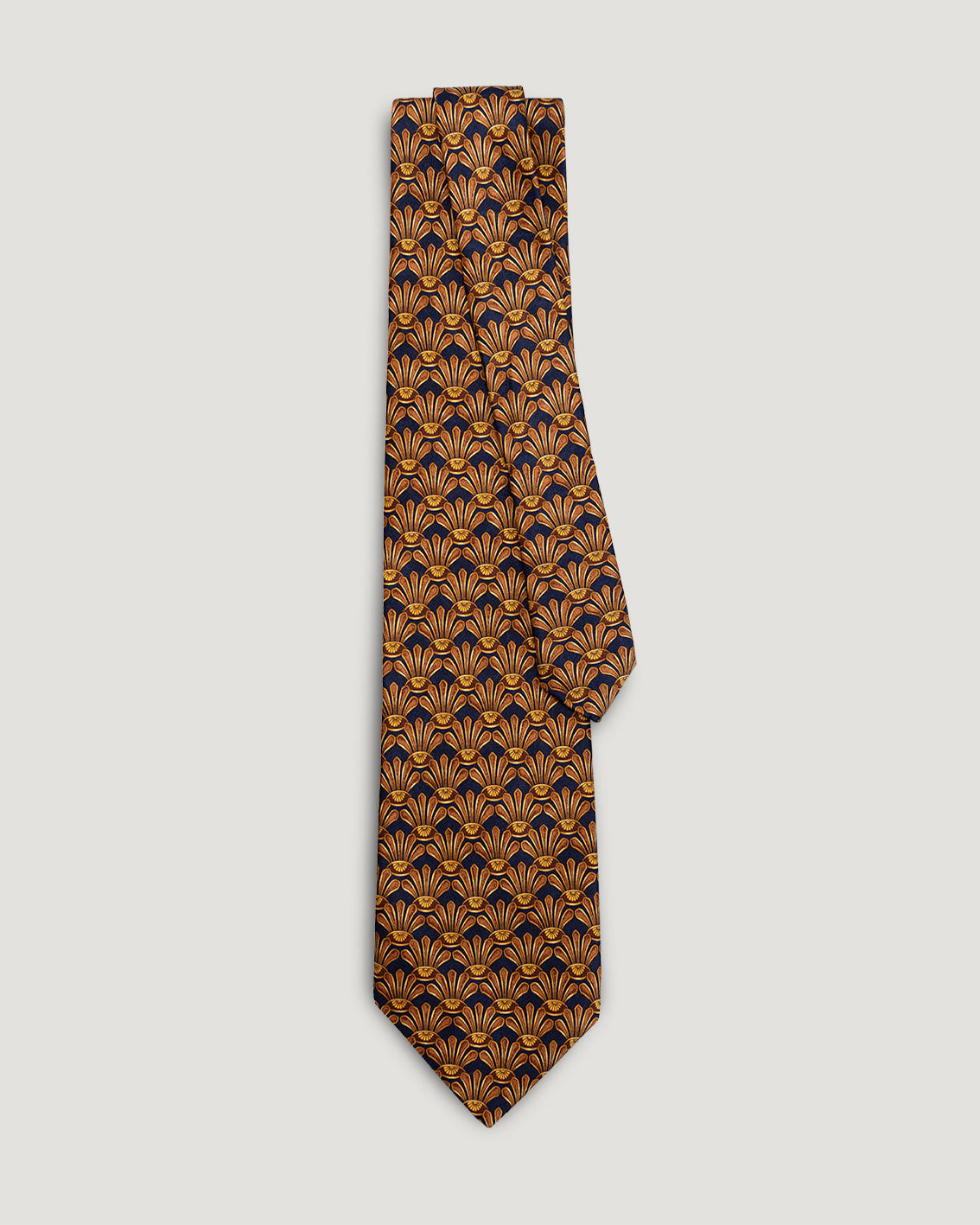 Lanvin medallion vintage silk tie