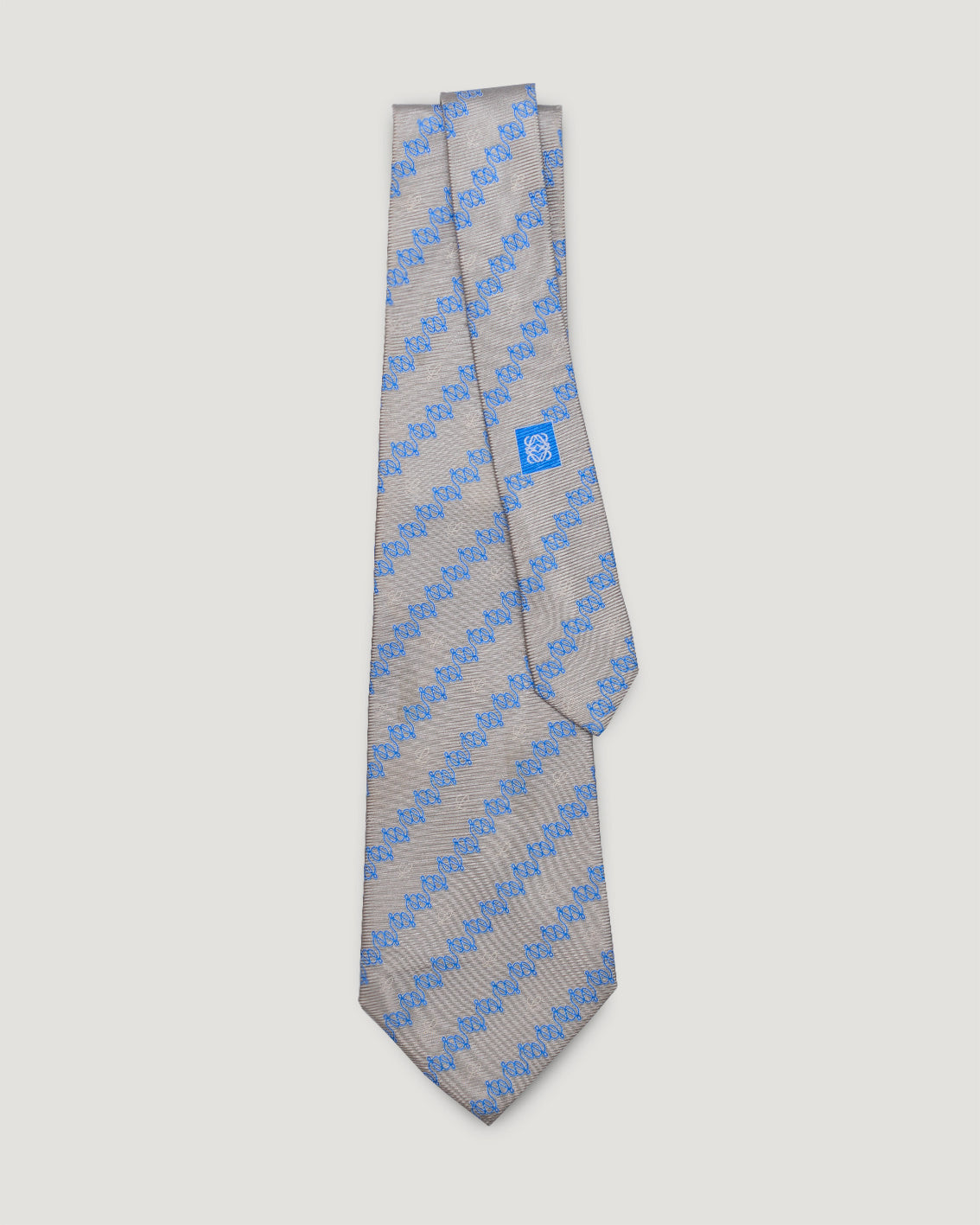 Loewe electric anagram vintage silk tie