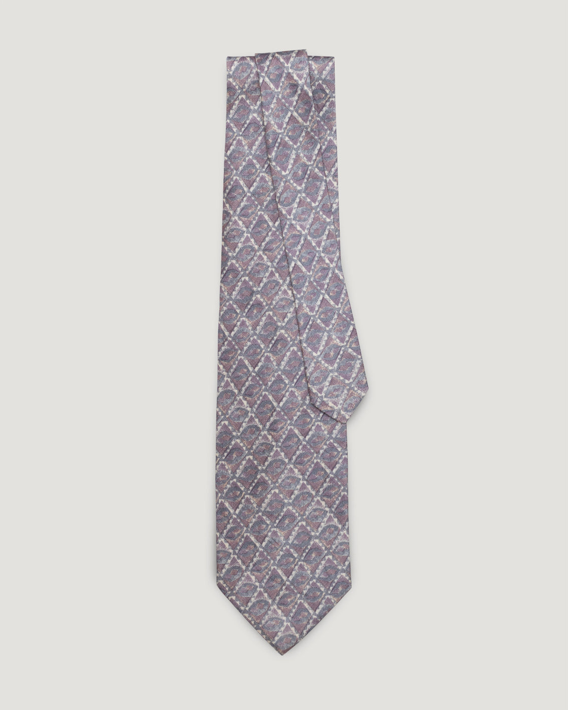 Nina Ricci geometric vintage silk tie