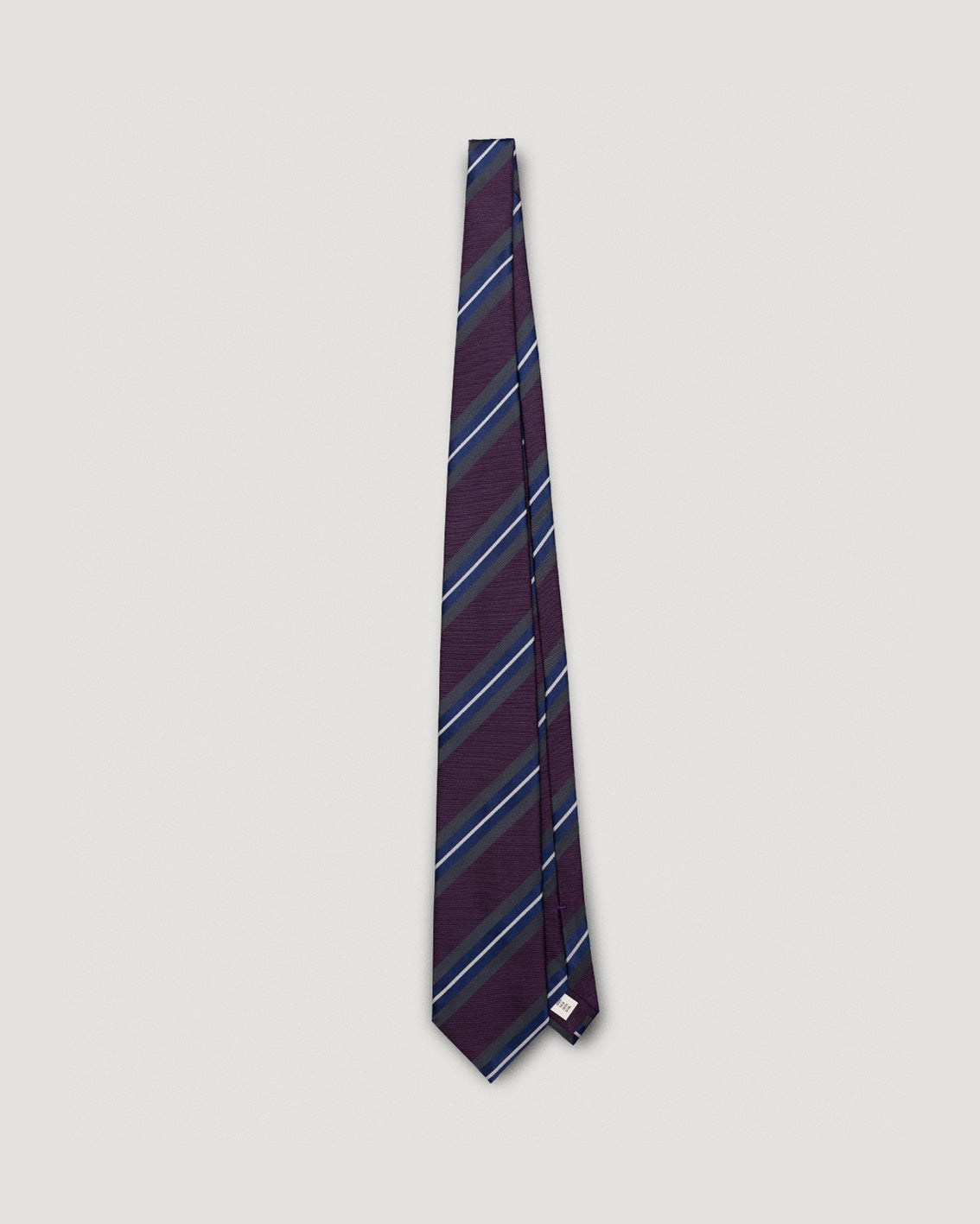 Simone burgundy striped silk tie