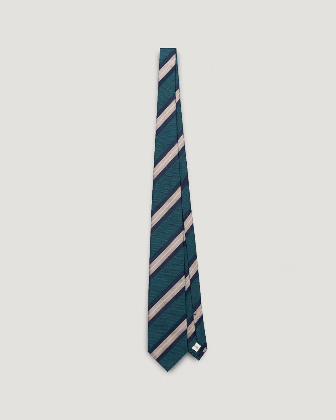 Simone petrol striped silk tie