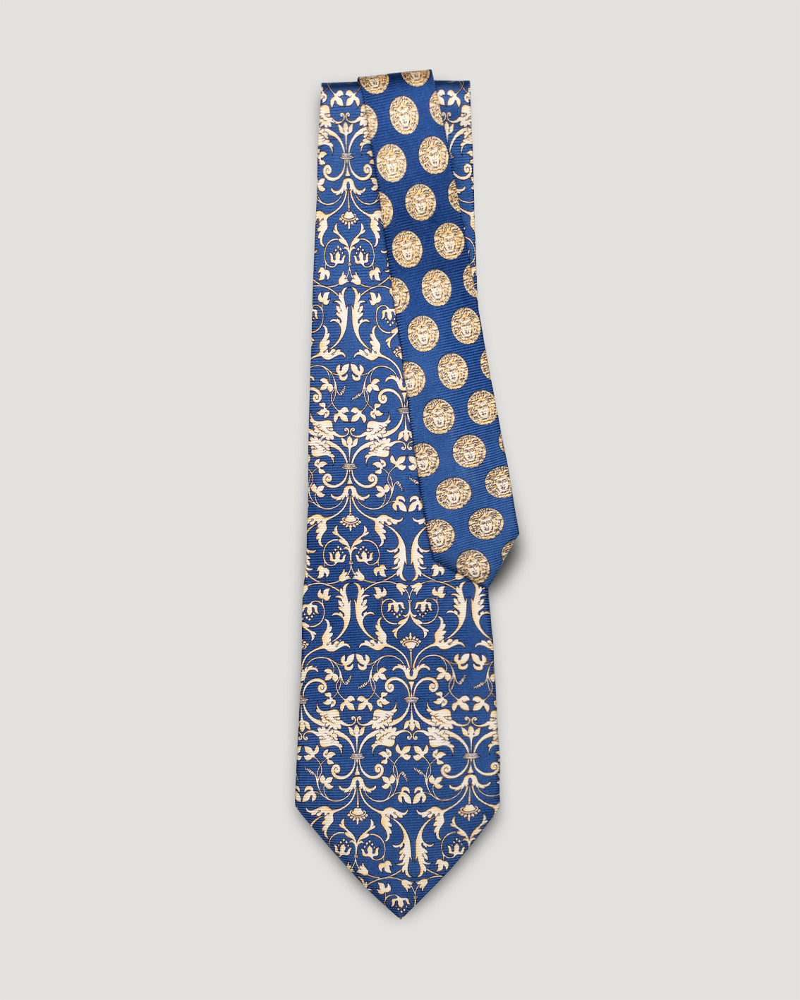 Versace medusa baroque vintage silk tie