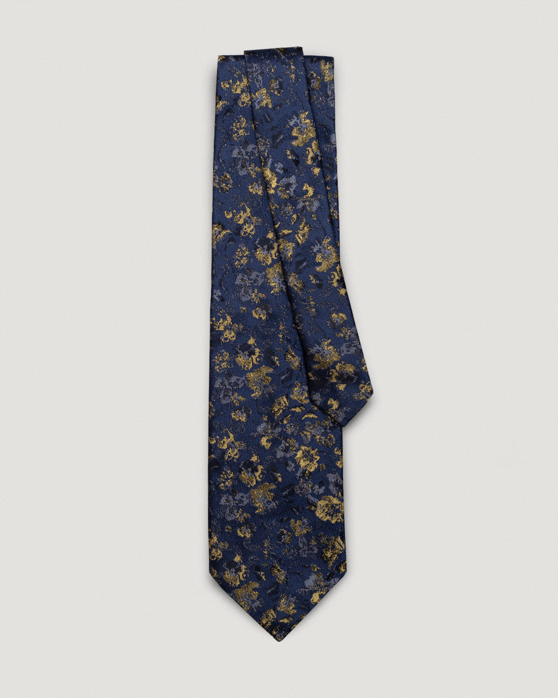 Vittorio lilac gold floral silk tie floral silk tie