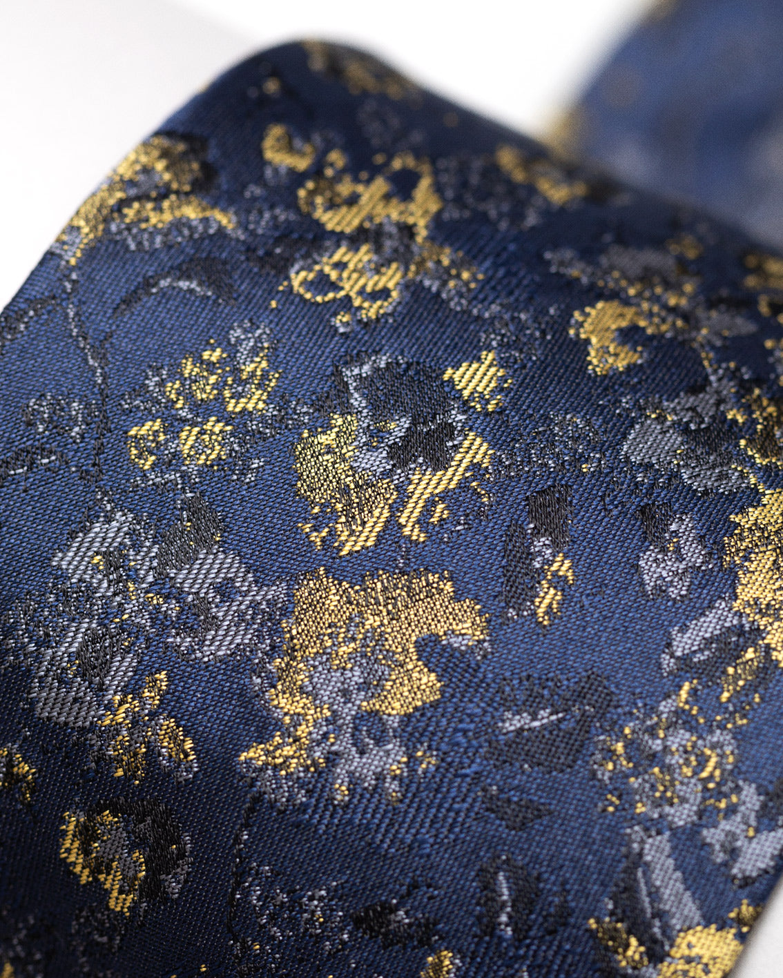 Vittorio lilac gold floral silk tie floral silk tie